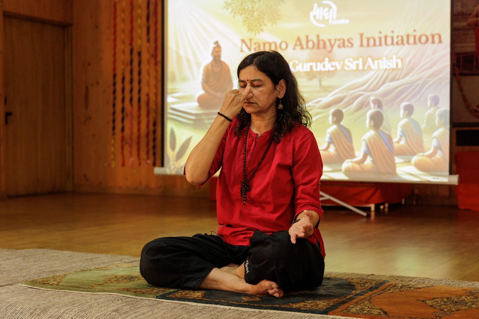 A sadhak embodying natural discipline